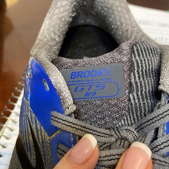 Brooks Adrenaline GTS 18- Grey/Blue/Black - Picture 3 of 9